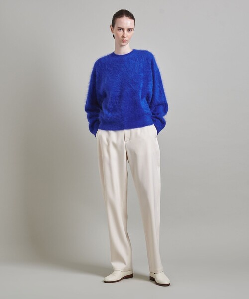 LOEFF ニット 「LOEFF」カシミヤ ファー ニットプルオーバー 