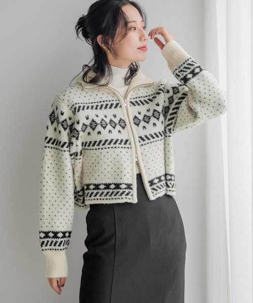 seimonnkiさん専用 LOWRYS FARM（ローリーズファーム） カーディガン ノルディックジップ