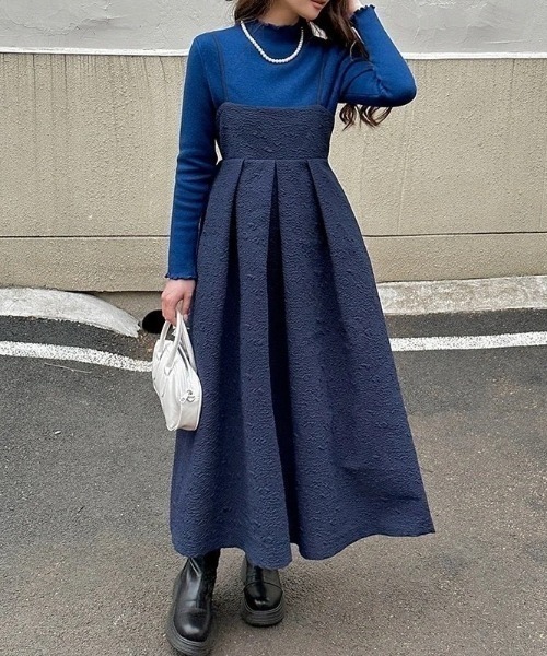 emi+ ワンピース ふくれジャガードキャミワンピース : ZOZOTOWN Yahoo