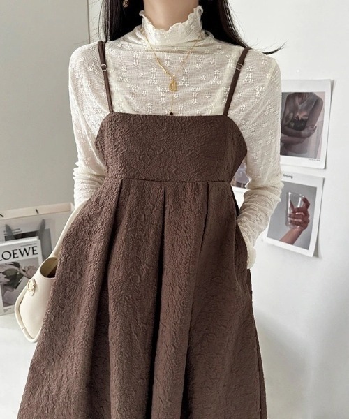 emi+ ワンピース ふくれジャガードキャミワンピース : ZOZOTOWN Yahoo