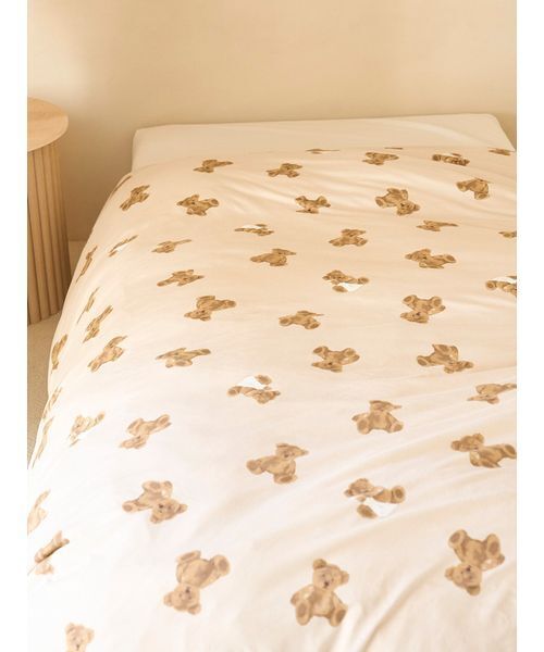 gelato pique Sleep ベッド 寝具 「Sleep」ベア柄掛けカバー（ダブル