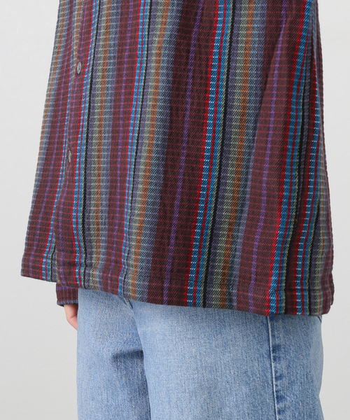 ブラウス シャツ 「OBEY / オベイ」 WANDERER WOVEN 181200403 レディース OBEY / オベイ】 WANDERER WOVEN 181200403（シャツ／ブラウス