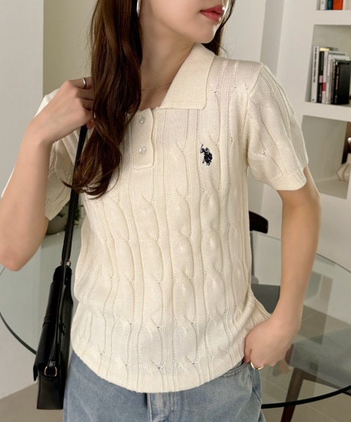 U.S. POLO ASSN. ニット セーター Ada.別注 // ASSN ケーブル