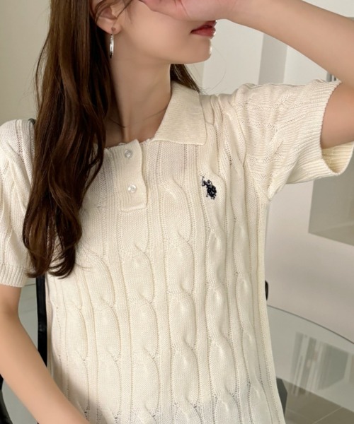 U.S. POLO ASSN. ニット セーター Ada.別注 // ASSN ケーブル