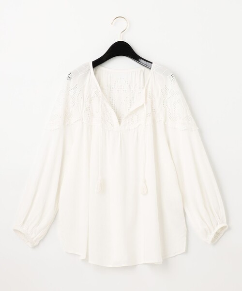 「GRACE CONTINENTAL」 7分袖ブラウス 36 ブラック レディース GRACE CONTINENTAL 「GRACE CONTINENTAL」 7分袖ブラウス 36
