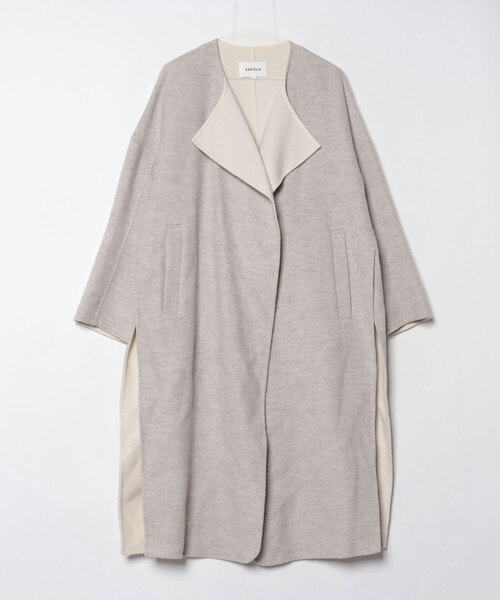 ENFOLD（エンフォルド） コート 36 グレー レディース : ZOZOTOWN