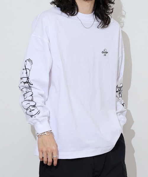 tシャツ ORNAMENT FACE L/S TEE レディース メンズ OFFSHORE tシャツ 「コラボ商品」OS×AMBE DUE CHIDO TEE