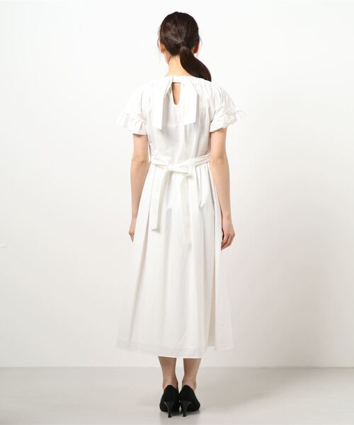 LANVIN en Bleu」 半袖ワンピース 38 ブラック レディース 【公式通販】