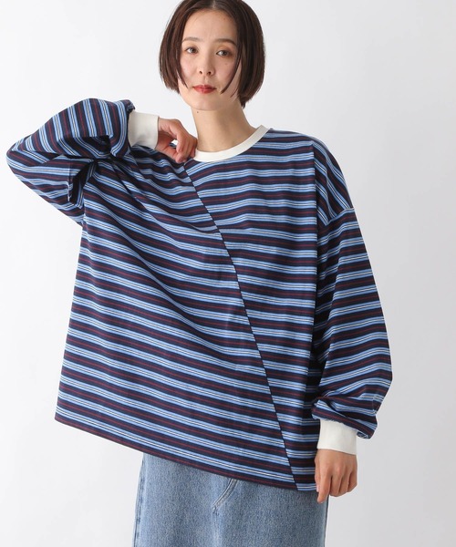 LEPSIM（レプシィム） tシャツ クレイジーマルチボーダーロンT 289457