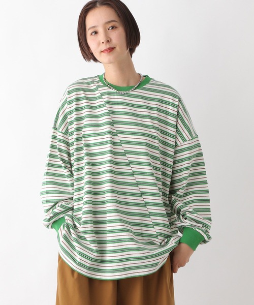 LEPSIM（レプシィム） tシャツ クレイジーマルチボーダーロンT 289457