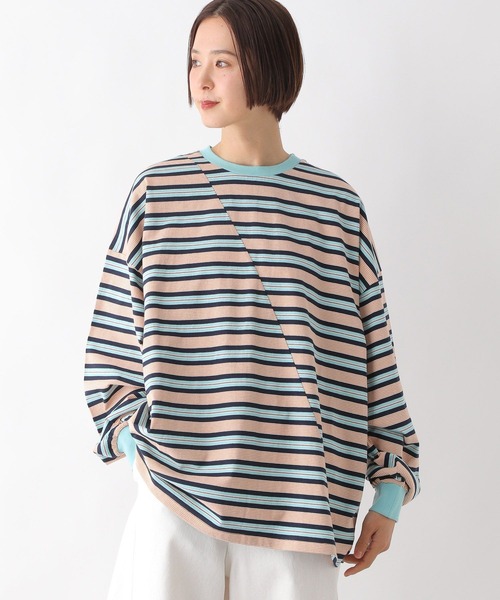 LEPSIM（レプシィム） tシャツ クレイジーマルチボーダーロンT 289457
