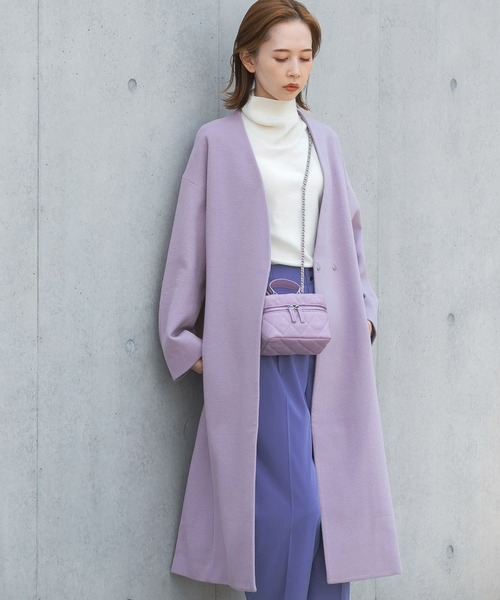 ブルーレーベル ノーカラー コート ピンク ブルーレーベル ノーカラー コート ピンク 【公式通販】