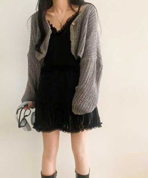 treat urself シアーフリルティアードドレス ミニ treat urself シアー