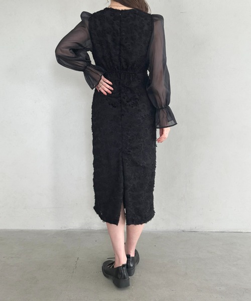 ワンピース 長袖 レース ロング シアー感 ラウンドネック S/XL 楽天市場】シアー マキシワンピース レディース ワンピース