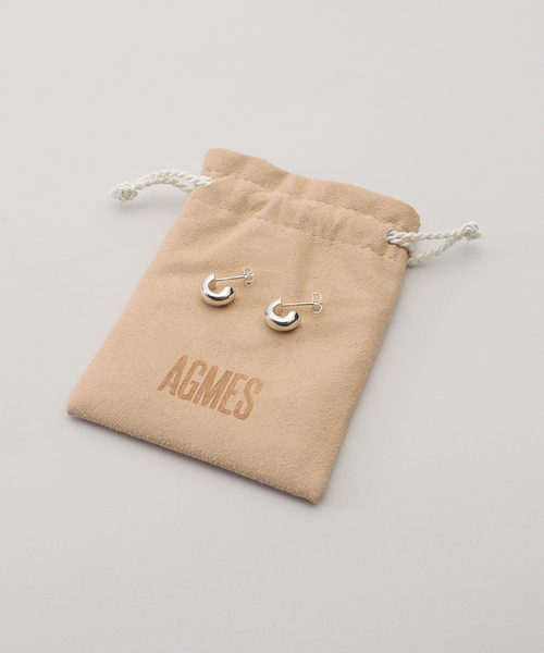 AGMES アグメスMINI DAHLIA HUGGIESシルバーピアス