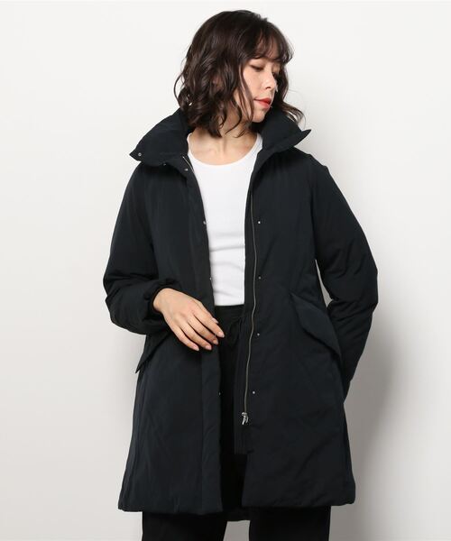 美品　Demi-Luxe BEAMS ダウンコート フード付ブラック　36 M Demi-Luxe BEAMS（デミルクス ビームス） ダウンコート 36 ブラック