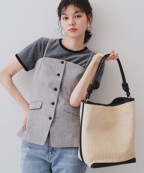 OPAQUE.CLIP ショルダーバッグ バッグ 合皮コンビデザインバイ