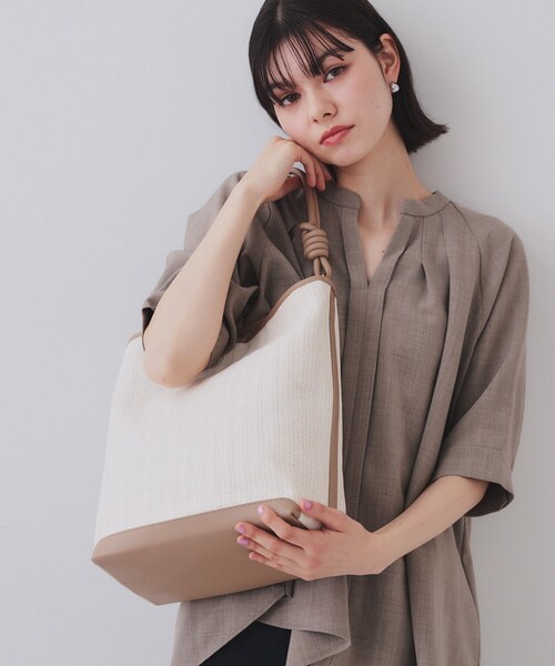 ★Serpui★ ショルダーバッグ カラー: Natural OPAQUE.CLIP ショルダーバッグ バッグ 合皮コンビデザインバイ