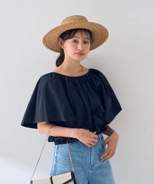 Rouge vif ブラウス シャツ シルク混コットンフォルムブラウス