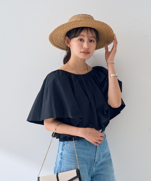 Rouge vif ブラウス シャツ シルク混コットンフォルムブラウス