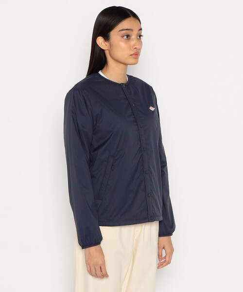 ダントン　アイボリー ノーカラー軽量ジャケット Danton（ダントン） ノーカラージャケット X-SMALL アイボリー