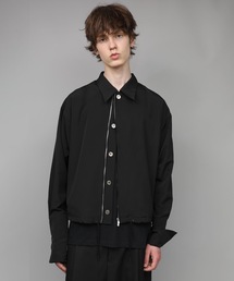 OAMC ジップアップシャツ ブラック M ダブルジップ ATO（アトウ） シャツ DOUBLE CUFFS ZIP SHIRT メンズ : ZOZOTOWN