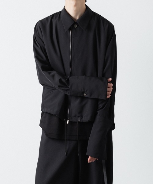 シャツ DOUBLE CUFFS ZIP SHIRT メンズの画像