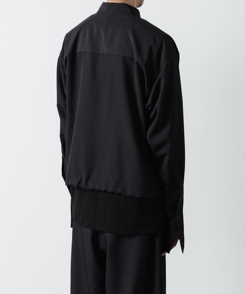 シャツ DOUBLE CUFFS ZIP SHIRT メンズの画像