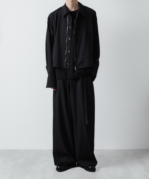 シャツ DOUBLE CUFFS ZIP SHIRT メンズの画像