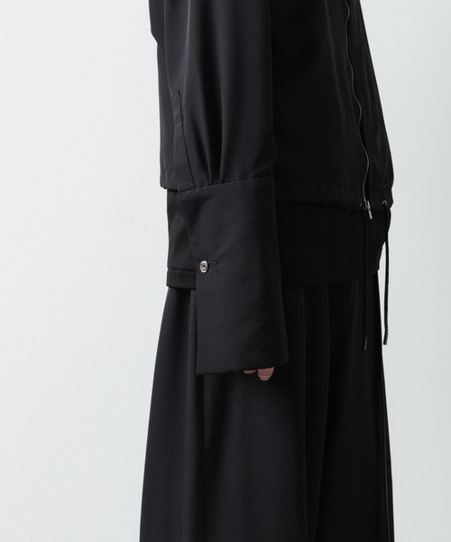 シャツ DOUBLE CUFFS ZIP SHIRT メンズの画像