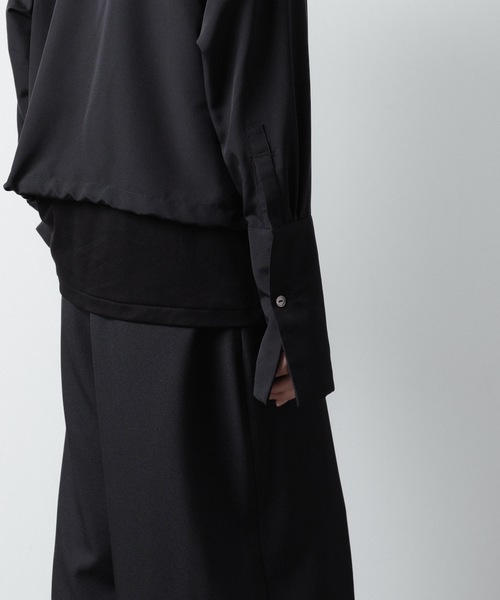 シャツ DOUBLE CUFFS ZIP SHIRT メンズの画像
