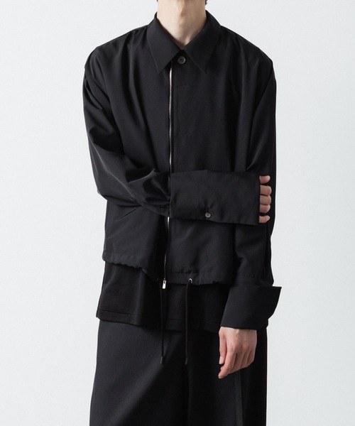 シャツ DOUBLE CUFFS ZIP SHIRT メンズの画像