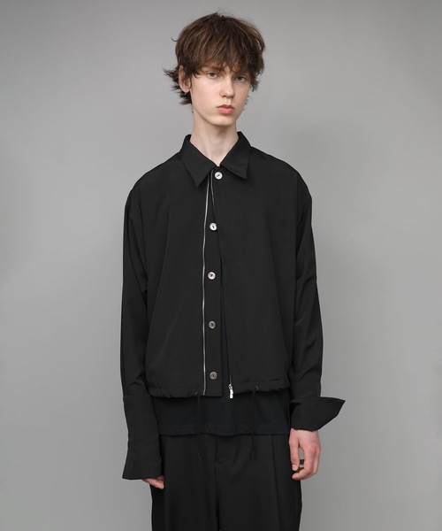 ATO（アトウ） シャツ DOUBLE CUFFS ZIP SHIRT メンズ : ZOZOTOWN