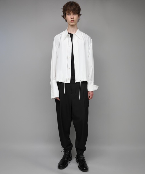 ATO（アトウ） シャツ DOUBLE CUFFS ZIP SHIRT メンズ : ZOZOTOWN