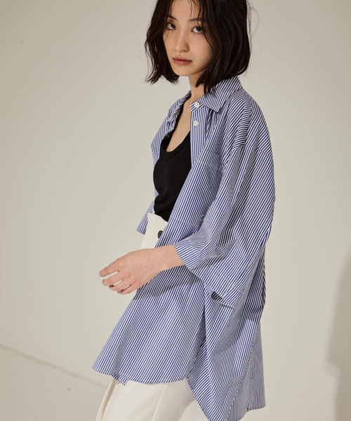 CLANE ブラウス シャツ 「CLANE/クラネ」HALF SLEEVE HUGE