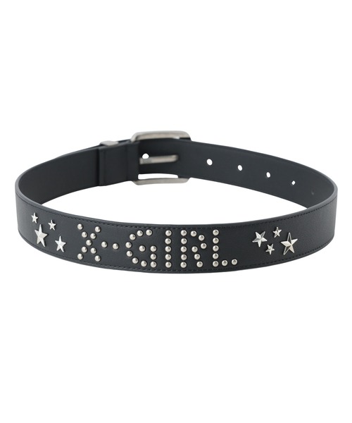 X-girl ベルト STUDDED LOGO BELT レディース : ZOZOTOWN Yahoo