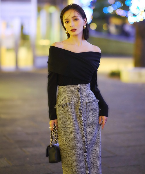 Ｈ サイズ1 アニュアンス スカート anuans（アニュアンス） タイトスカート SMALL イエロー レディース