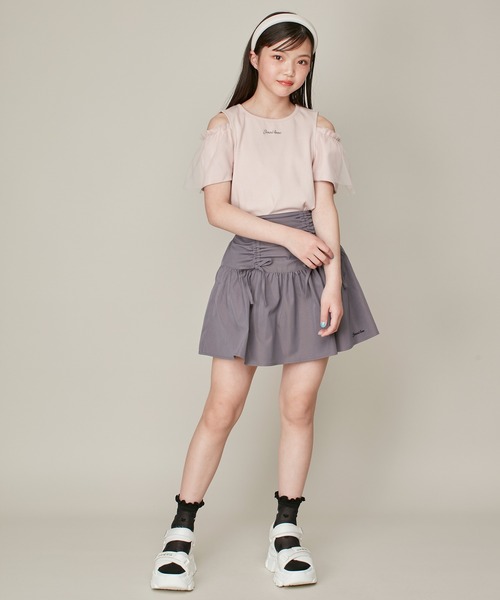 JENNI love tシャツ そでチュールフリル重ねテレコトップス
