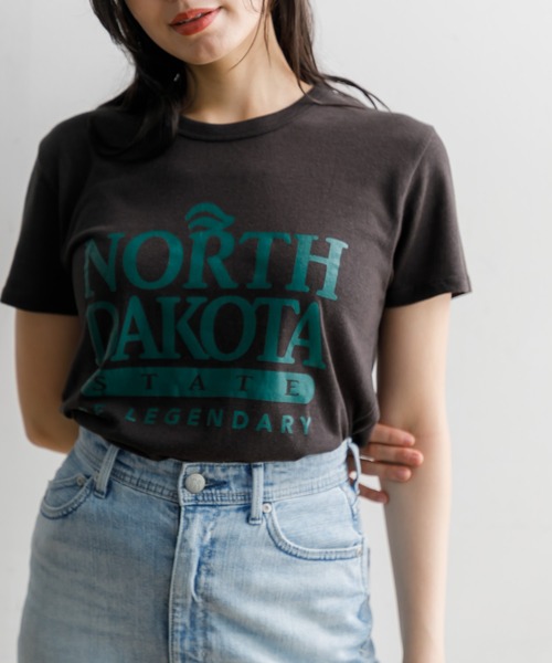 tシャツ 「MEN ， WOMEN」STATE TEE -North Dakota レディース メンズ