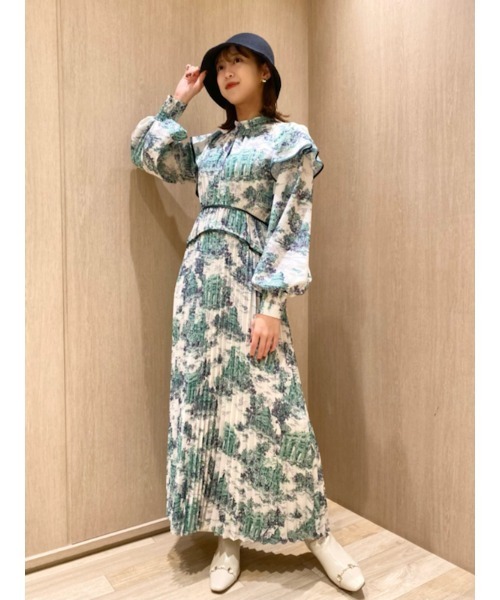 LILY BROWN 「LILY BROWN」 長袖ワンピース 0 グリーン LILY BROWN 「LILY BROWN」 長袖ワンピース 0 グリーン