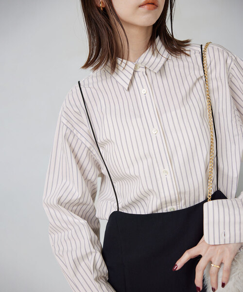 「SLOBE IENA」 長袖シャツ FREE ベージュ レディース