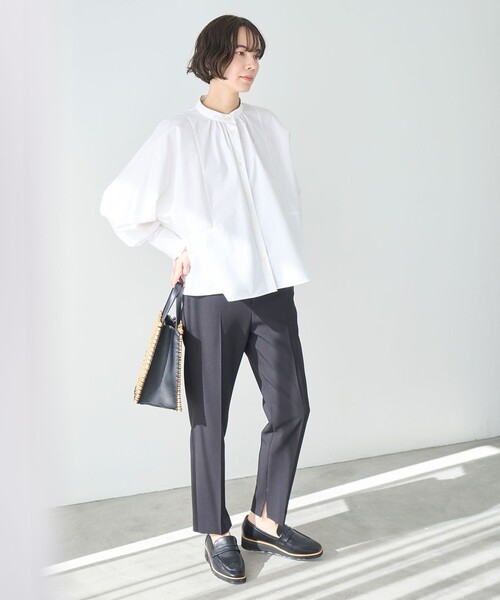 「UNFILO」 長袖ブラウス MEDIUM ホワイト レディース_画像6