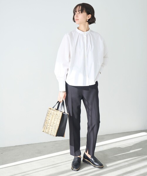 「UNFILO」 長袖ブラウス MEDIUM ホワイト レディース_画像7