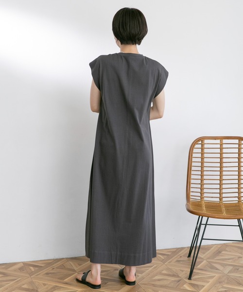 「UR Lab.」 半袖ワンピース FREE レッド レディース_画像6