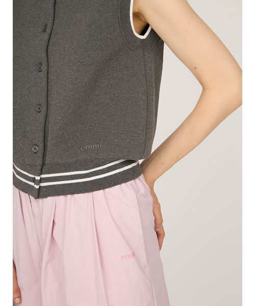 emmi ポロシャツ ポロ 襟付きニットベスト レディース emmi ポロシャツ ポロ 襟付きニットベスト レディース