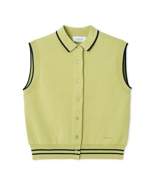 emmi ポロシャツ ポロ 襟付きニットベスト レディース emmi ポロシャツ ポロ 襟付きニットベスト レディース