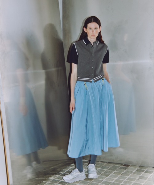 emmi ポロシャツ ポロ 襟付きニットベスト レディース