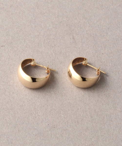 Lilas ピアス 三日月フープピアス K10（両耳） レディース