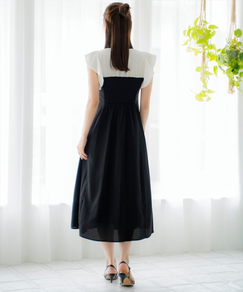 AND COUTURE（アンドクチュール） ワンピース ラッフルノースリーブ