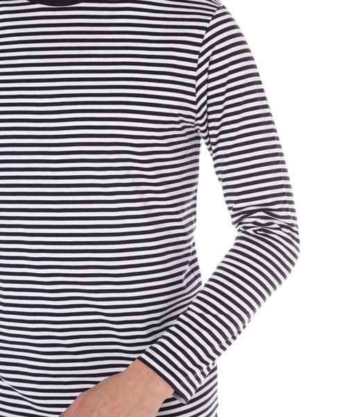 「SUNSPEL」 長袖Tシャツ MEDIUM ホワイト×ネイビー メンズ